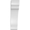 Ekena Millwork 5 1/2-in. W x 14-in. D x 22-in. H Olympic Architectural Grade PVC Knee Brace BRCP055X14X22OLY - alternate 6